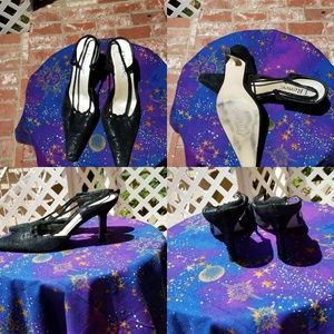 Lightly worn evening shoes